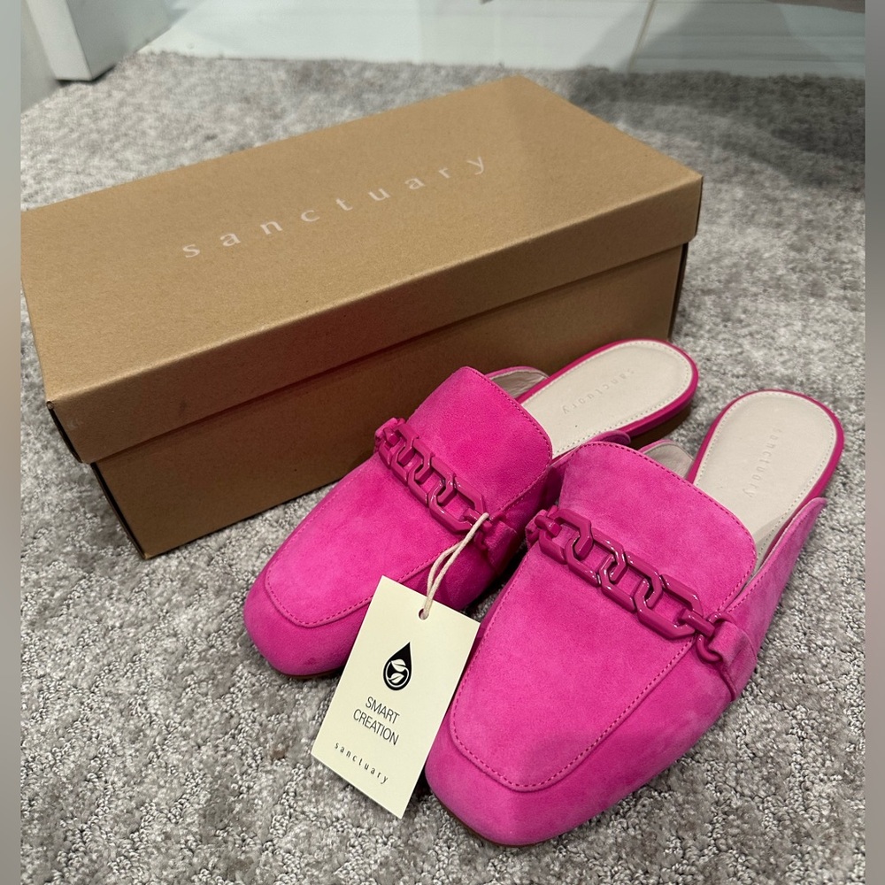 Sanctuary bigtime 2.0 wild pink slides- NWT